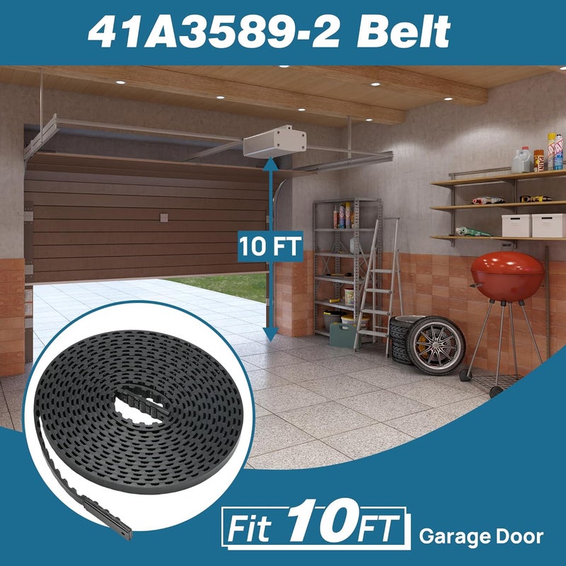 PETOX 41A3589-2 Drive Belt for 10ft High Garage Doors, 306'' Garage Door Openers Belt 41A3589-2, Replacement Belt Compatible with Chamberlain/LiftMaster/Sentex/Whisper Belt Drive Garage Door Opener - Image 4